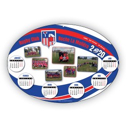 Calendrier ovale ● cartonné...