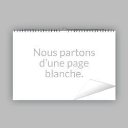 copy of Calendrier mural A4 horizontal ● 13 pages ● spirale métallique + crochet