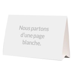 Calendrier chevalet simple A5 ● cartonné ● 2 faces